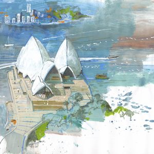 Sydney Harbour Print by Alex Snellgrove
